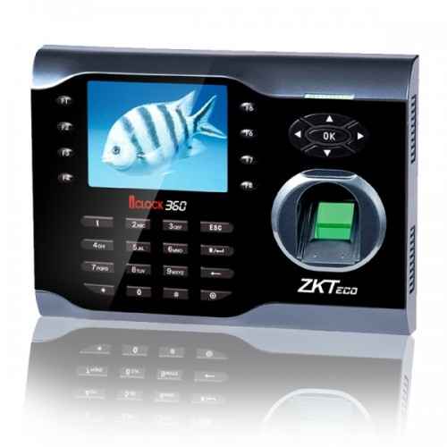 Buy ZKTeco iClock 360 Fingerprint Time Attendance Terminal with Adapter  at cheap price